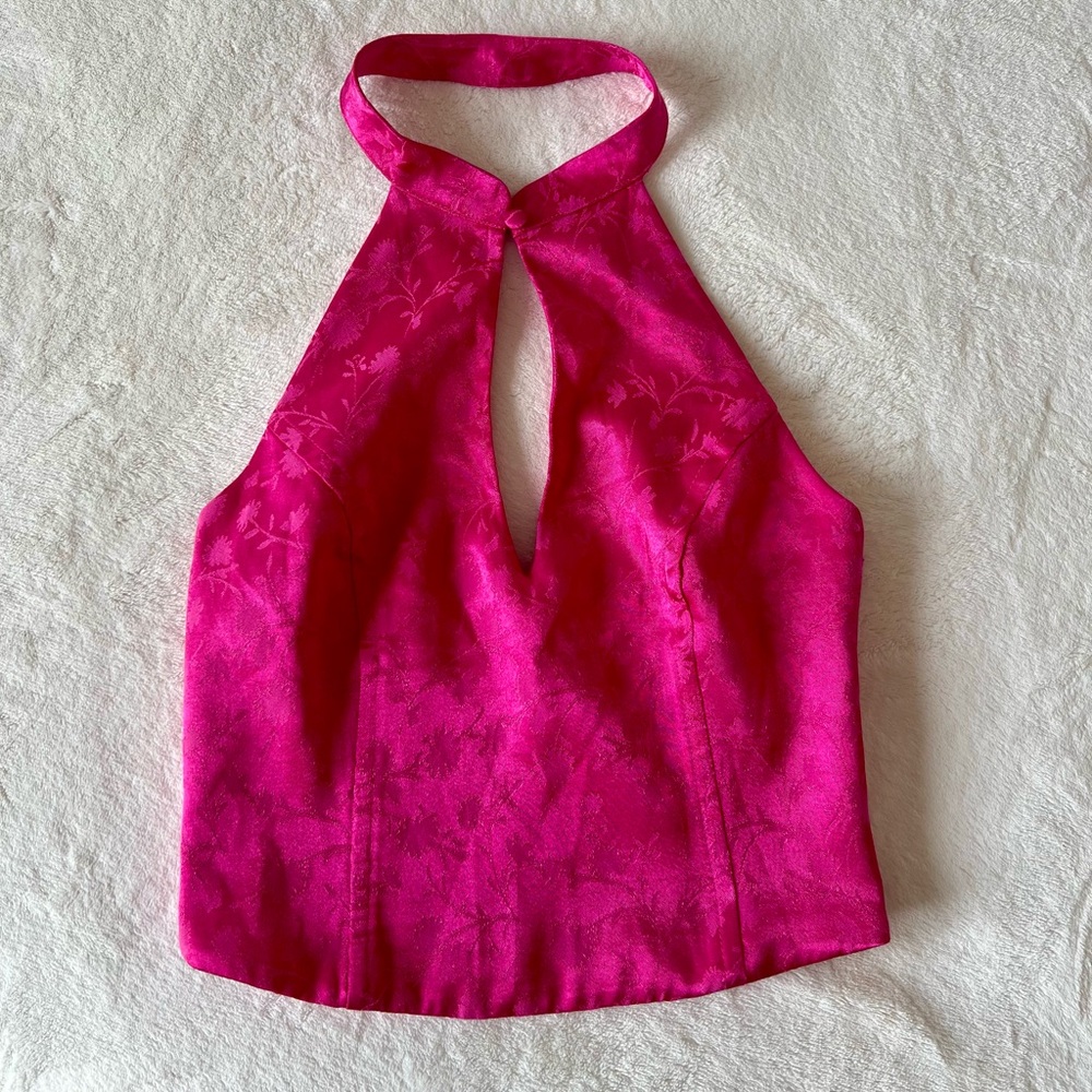 Zara Pink Halter Top